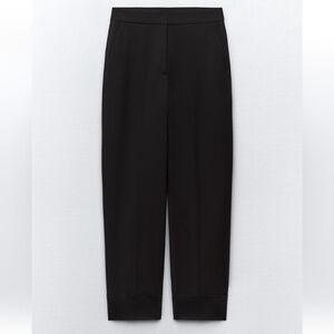 Zara Turned Up Cuff Straight Leg Pants